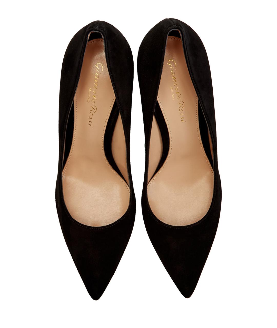 GIANVITO ROSSI Черные замшевые туфли, фото 4