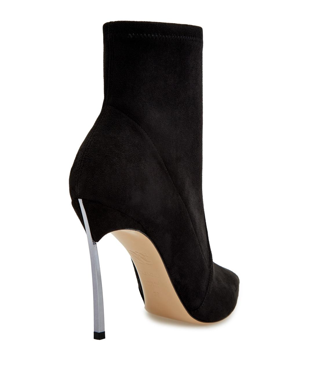 CASADEI Черные текстильные ботильоны, фото 3