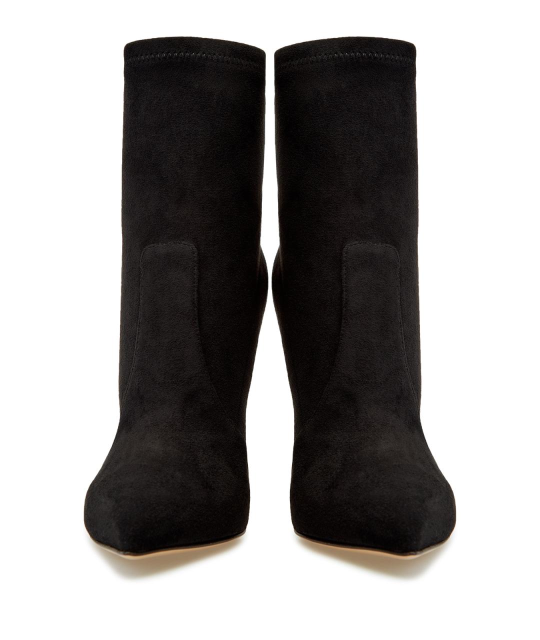 CASADEI Черные текстильные ботильоны, фото 5