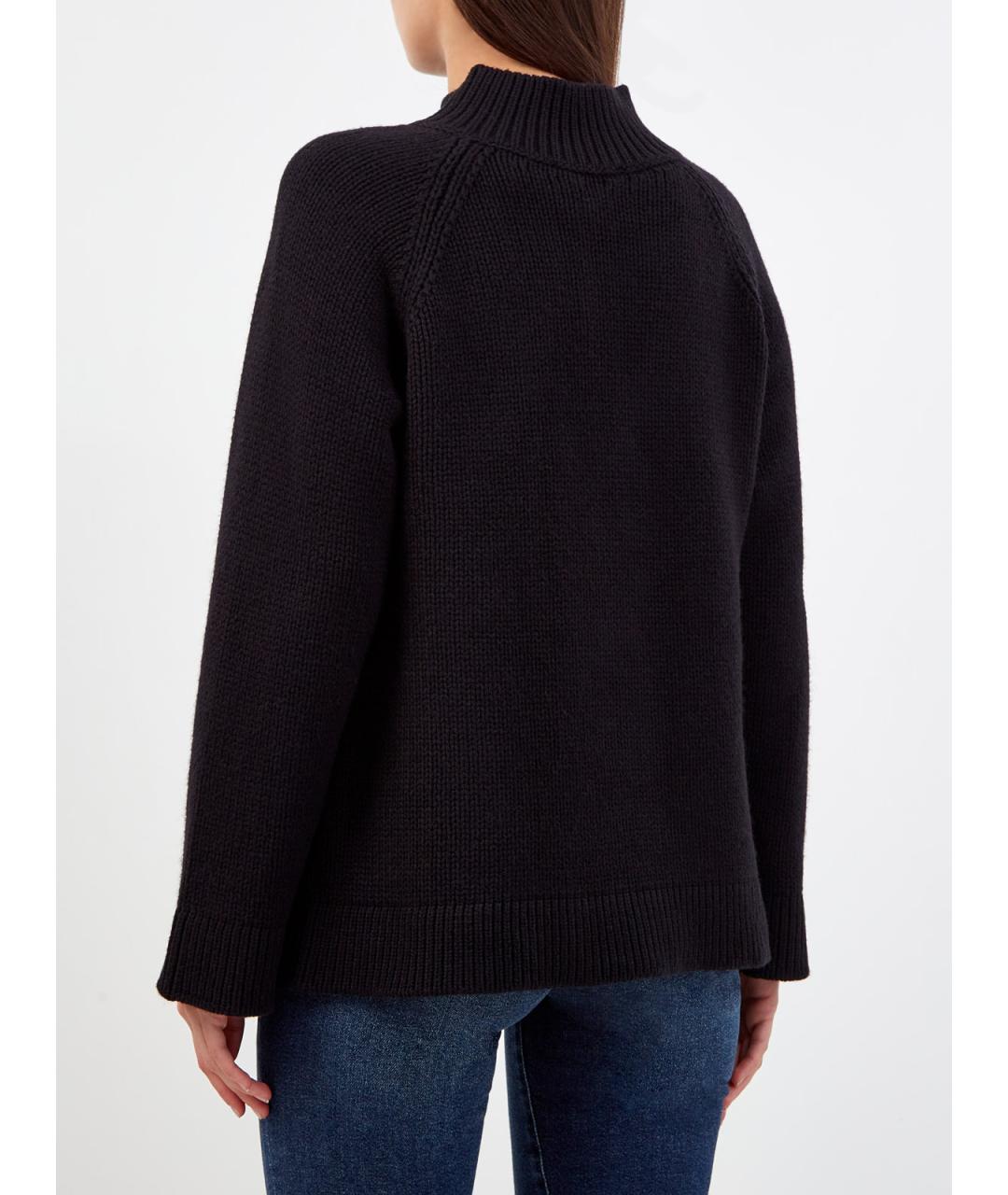FABIANA FILIPPI Черный шерстяной джемпер / свитер, фото 4
