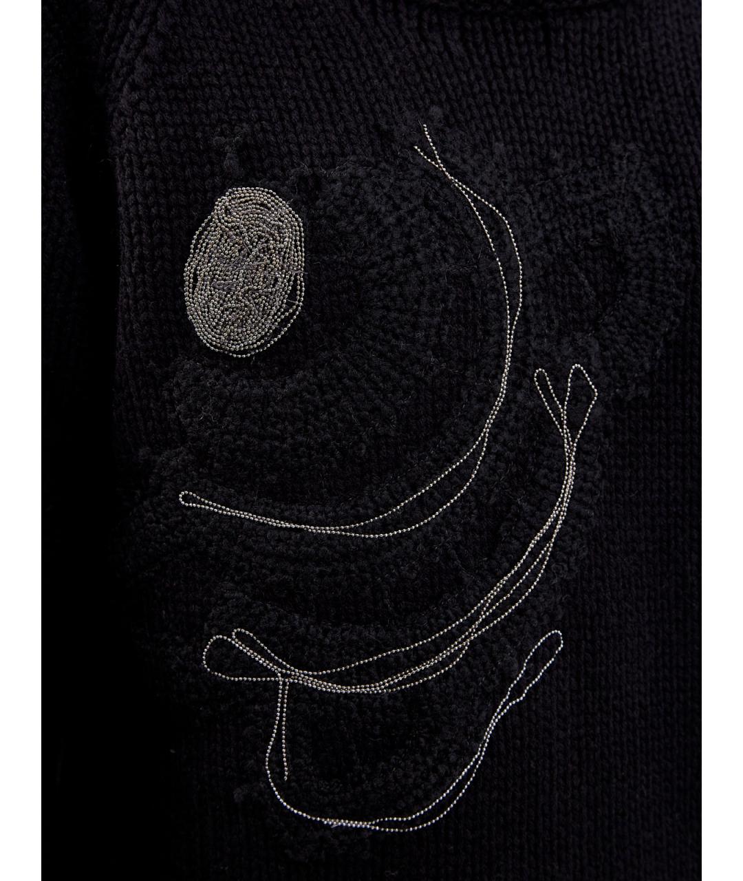 FABIANA FILIPPI Черный шерстяной джемпер / свитер, фото 5