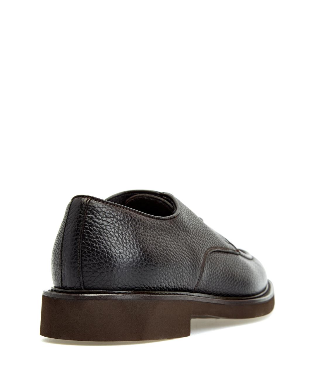 DOUCAL'S Коричневые кожаные туфли, фото 4