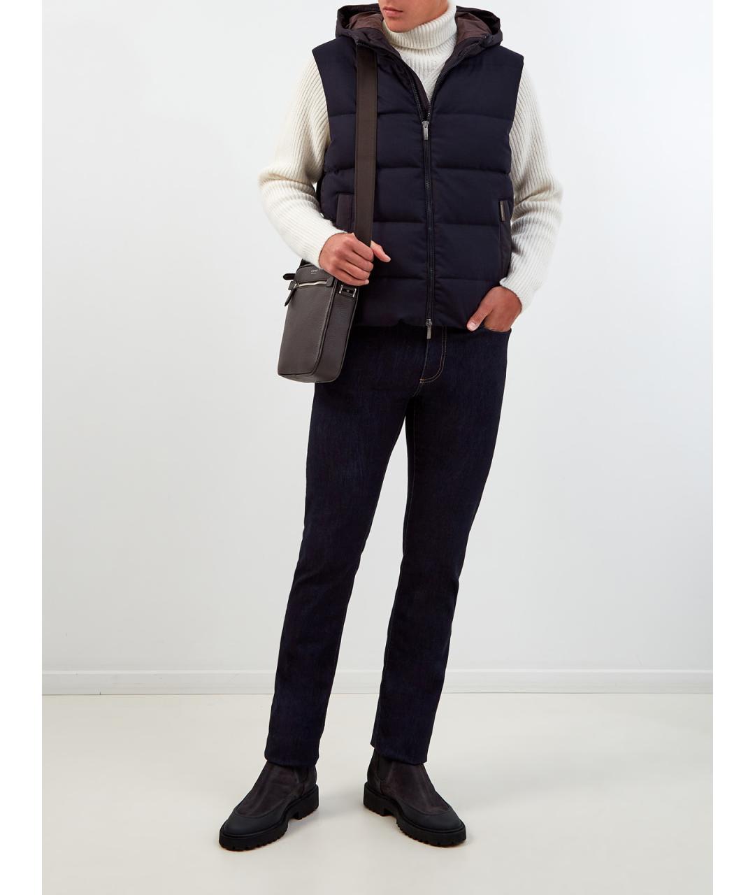 PESERICO Синий полиэстеровый жилет, фото 2