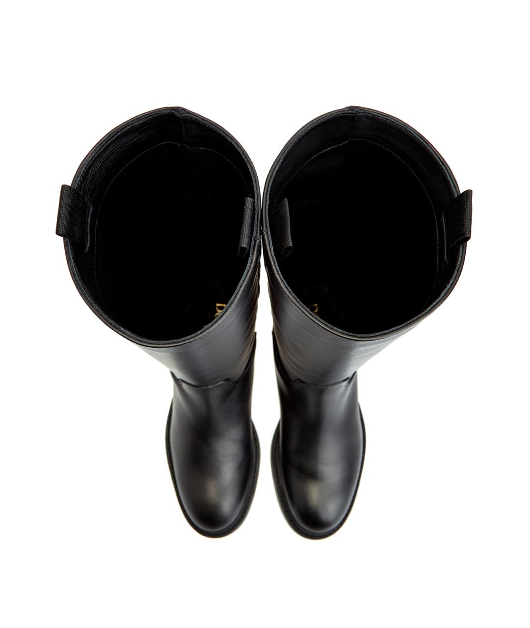 DOUCAL'S Черные кожаные сапоги, фото 5