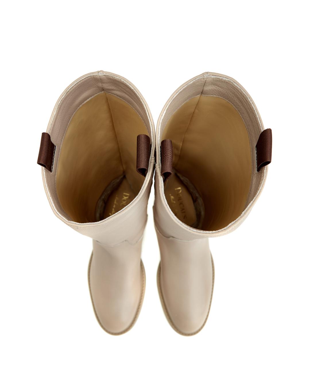 DOUCAL'S Бежевые кожаные сапоги, фото 5