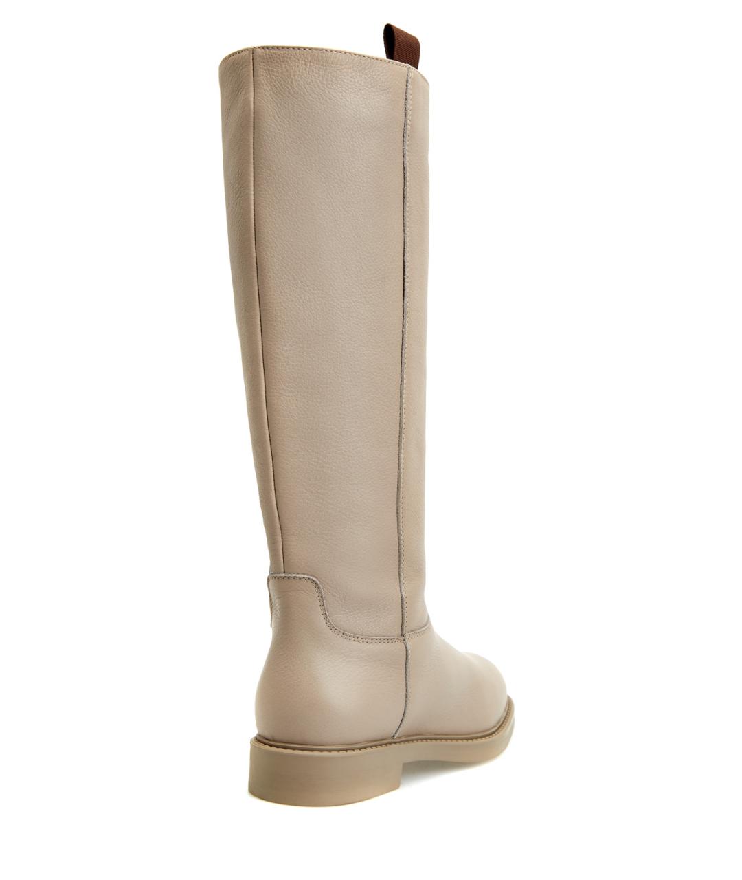DOUCAL'S Бежевые кожаные сапоги, фото 4