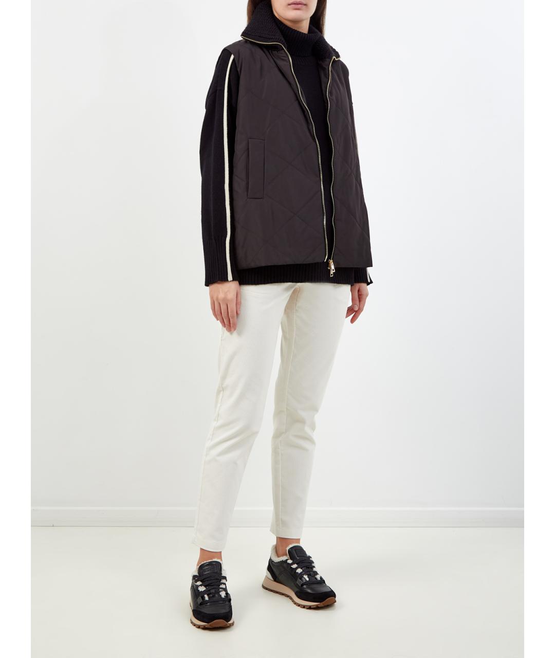 LORENA ANTONIAZZI Белые хлопковые брюки узкие, фото 2