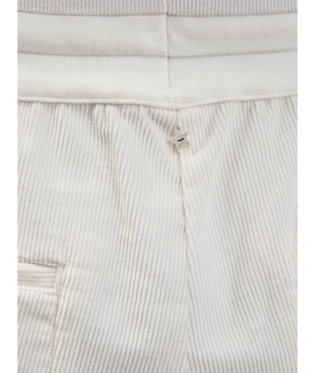 LORENA ANTONIAZZI Белые хлопковые брюки узкие, фото 5