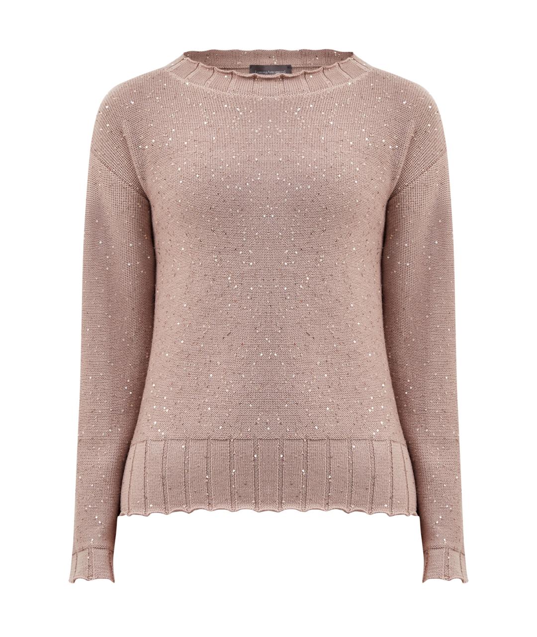 LORENA ANTONIAZZI Розовый шерстяной джемпер / свитер, фото 1