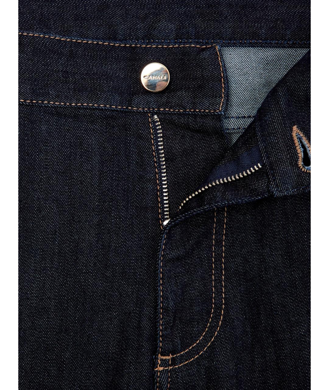 CANALI Синие хлопковые джинсы скинни, фото 6