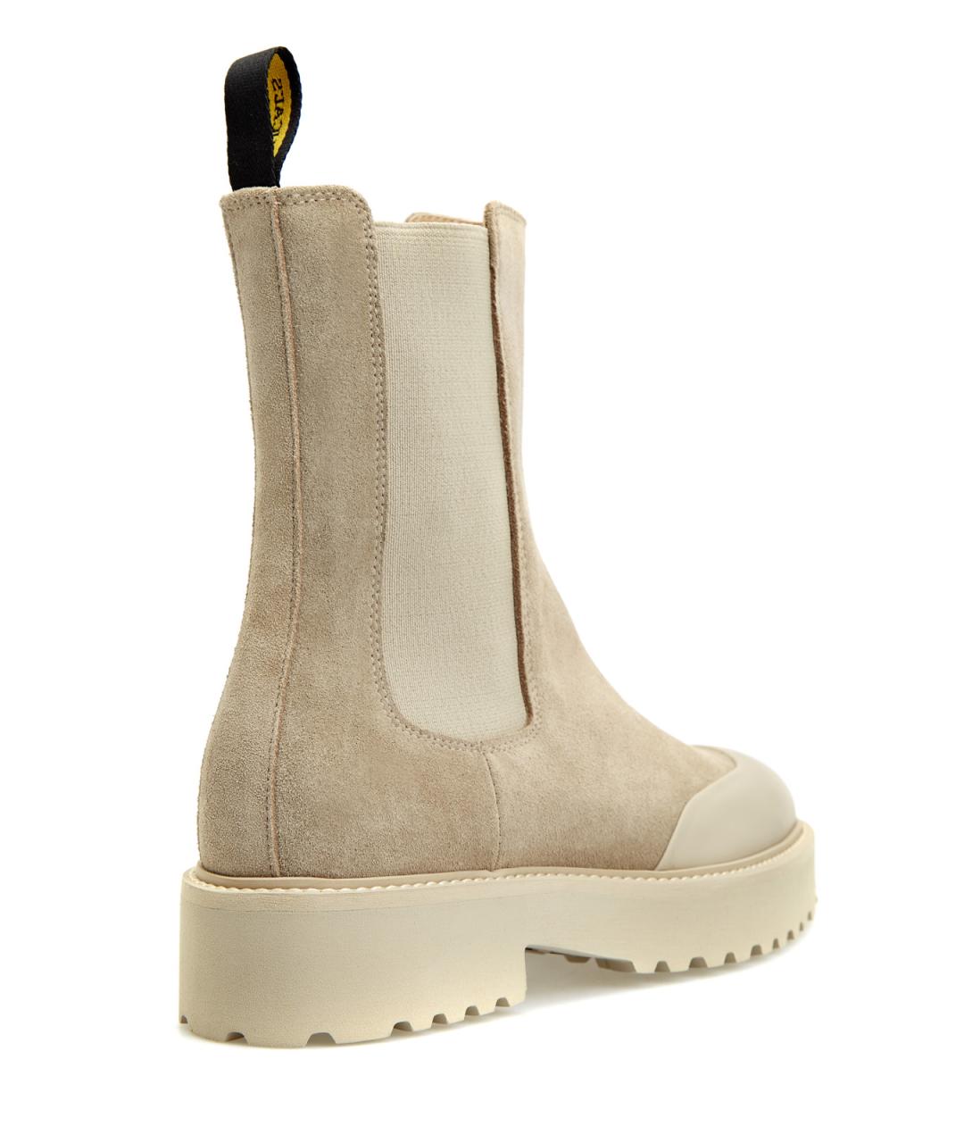 DOUCAL'S Бежевые замшевые полусапоги, фото 4