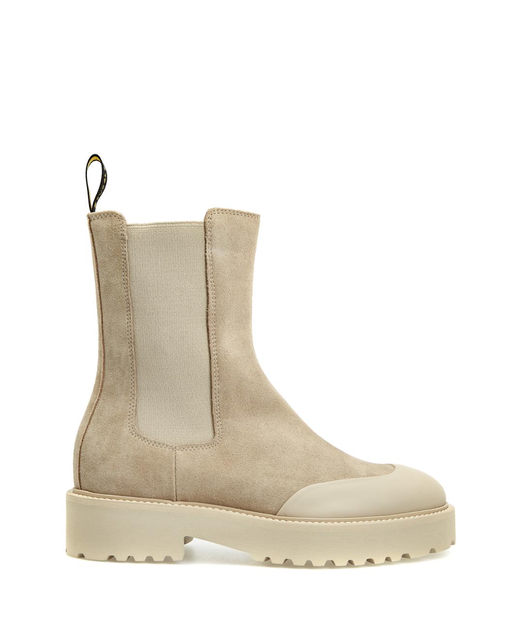 DOUCAL'S Бежевые замшевые полусапоги, фото 1