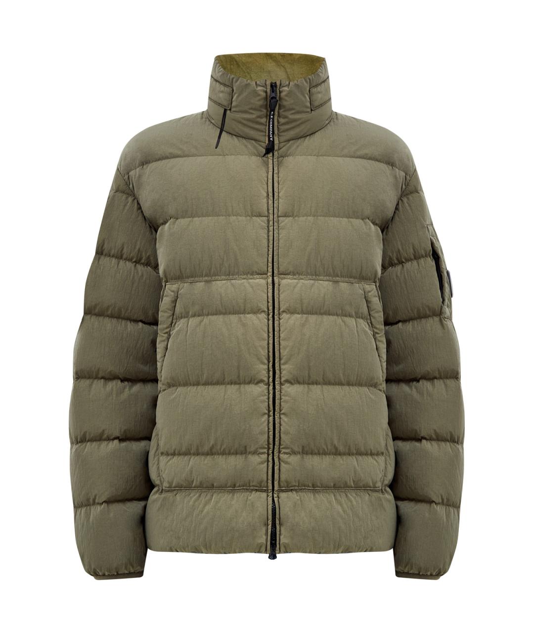 CP COMPANY Зеленый полиамидовый пуховик, фото 1