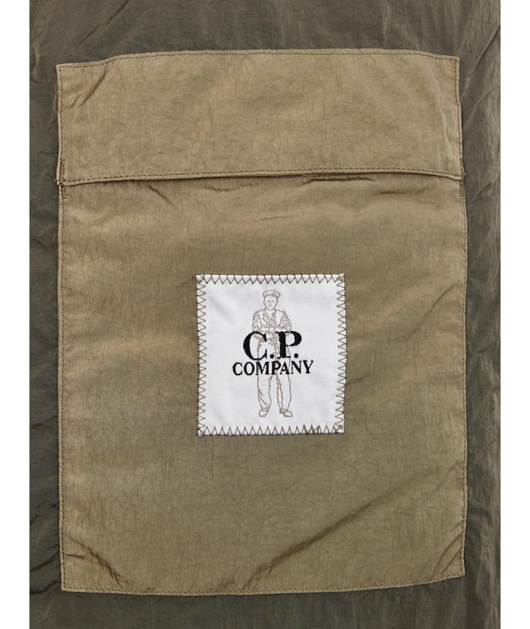 CP COMPANY Зеленый полиамидовый пуховик, фото 5