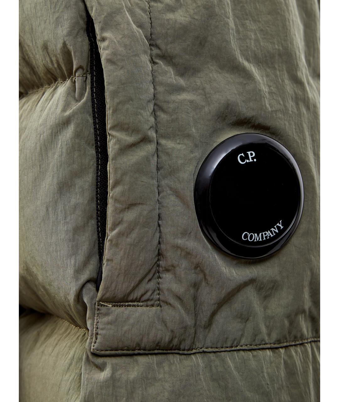 CP COMPANY Зеленый полиамидовый пуховик, фото 3