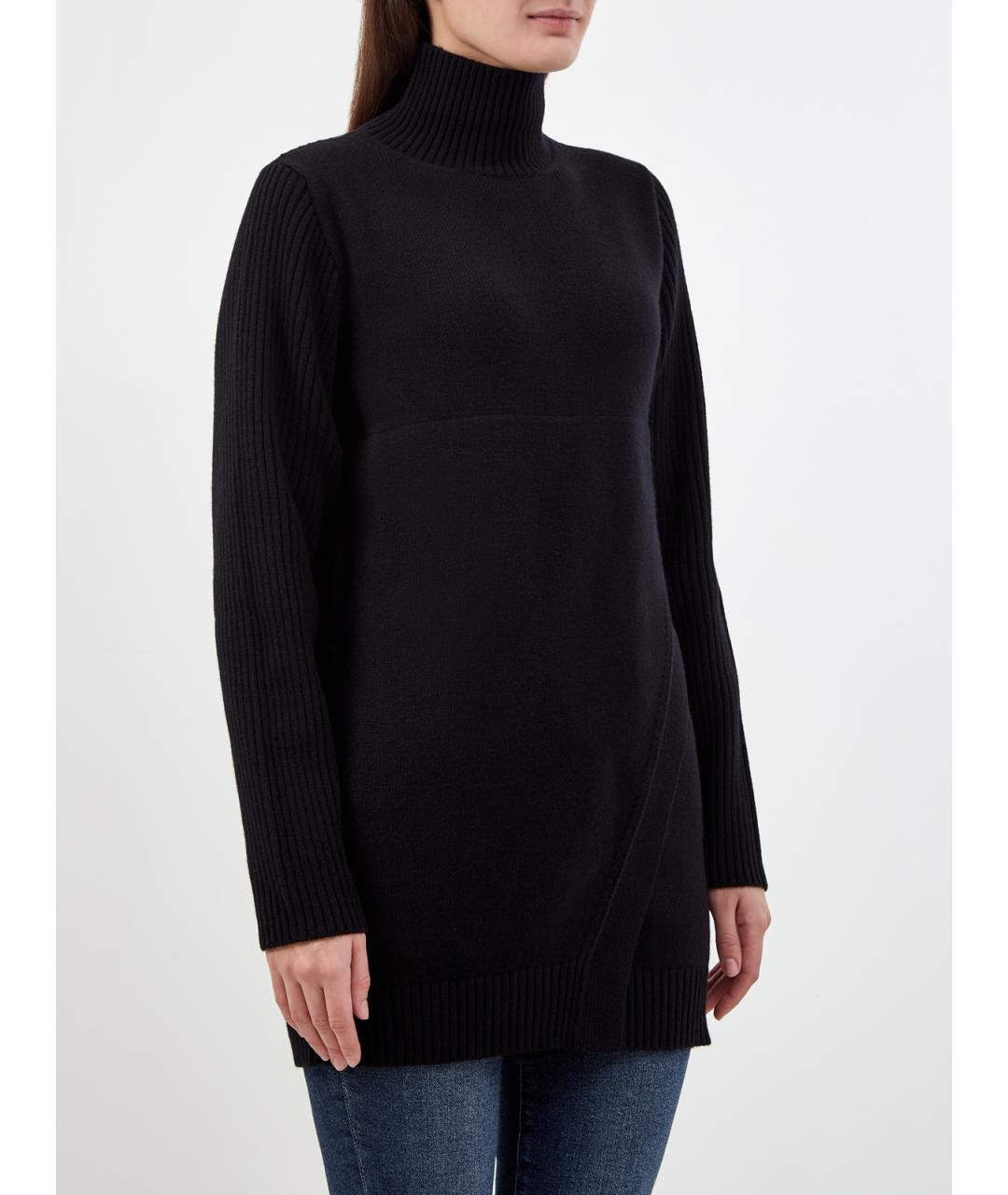 LORENA ANTONIAZZI Черный шерстяной джемпер / свитер, фото 3