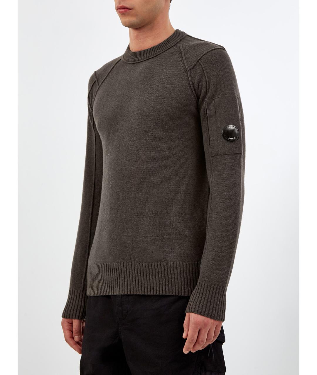 CP COMPANY Зеленый шерстяной джемпер / свитер, фото 3