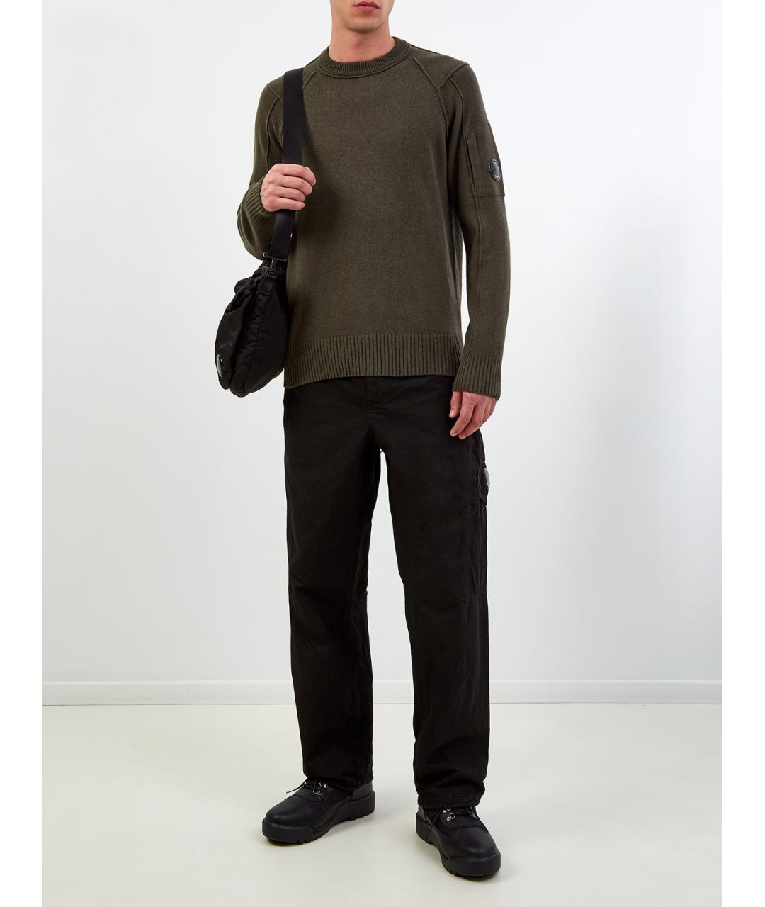 CP COMPANY Зеленый шерстяной джемпер / свитер, фото 2