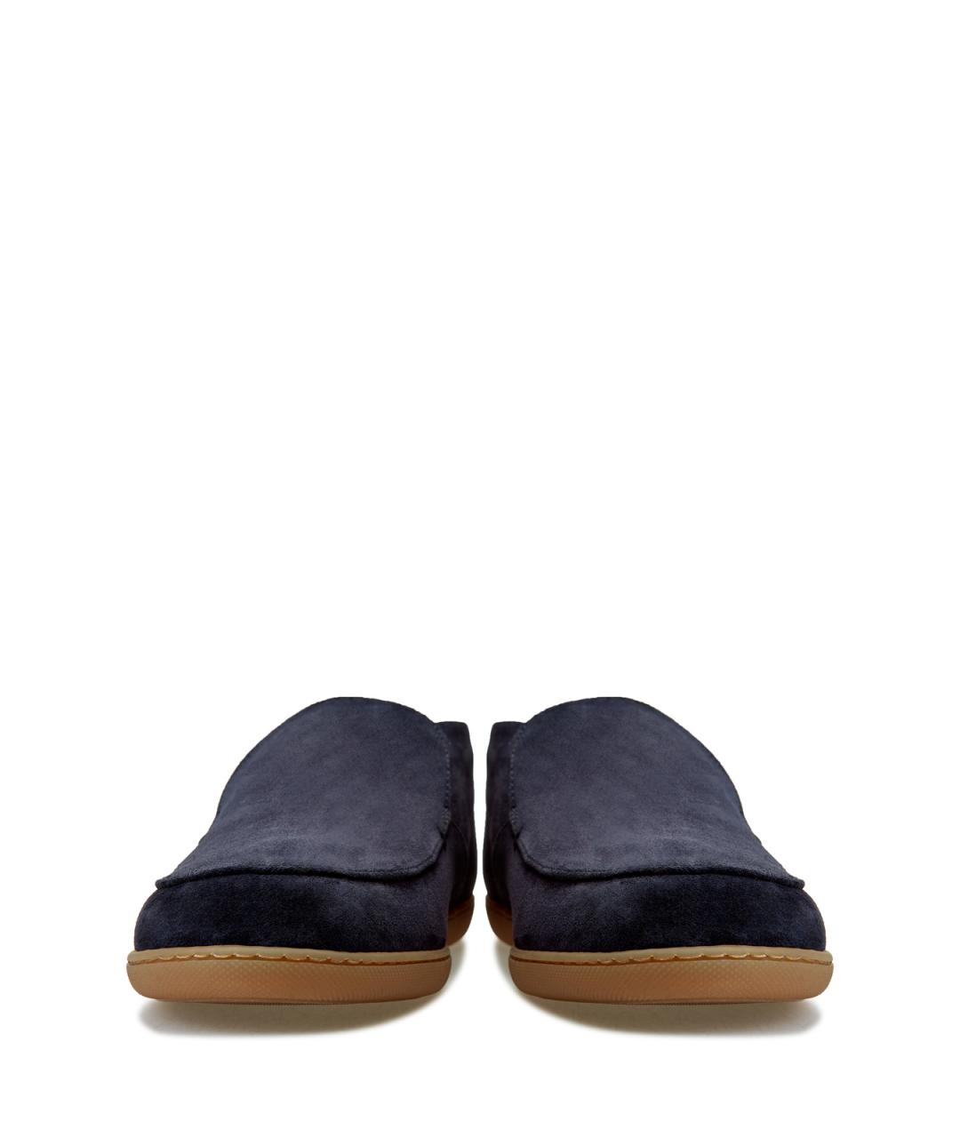 CANALI Темно-синие замшевые низкие ботинки, фото 5