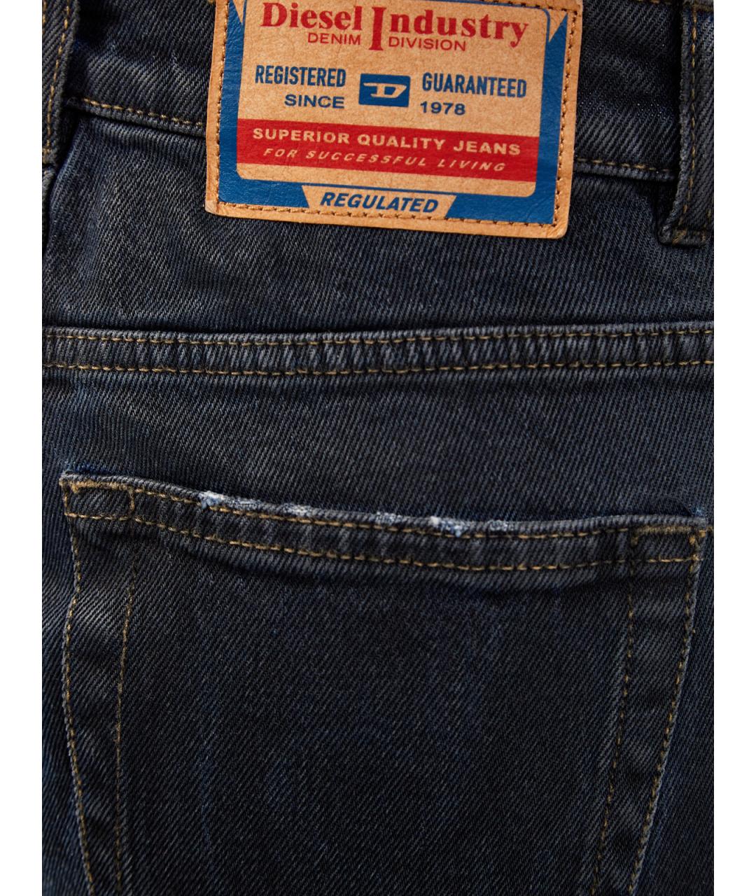 DIESEL Черные хлопковые джинсы клеш, фото 5