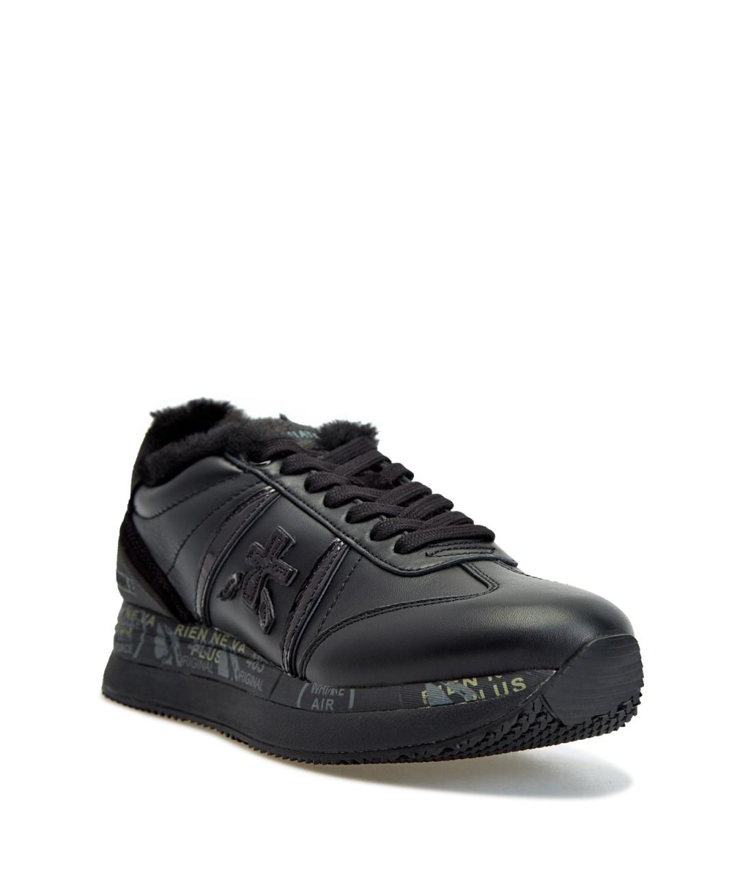 PREMIATA Черные кожаные кроссовки, фото 2