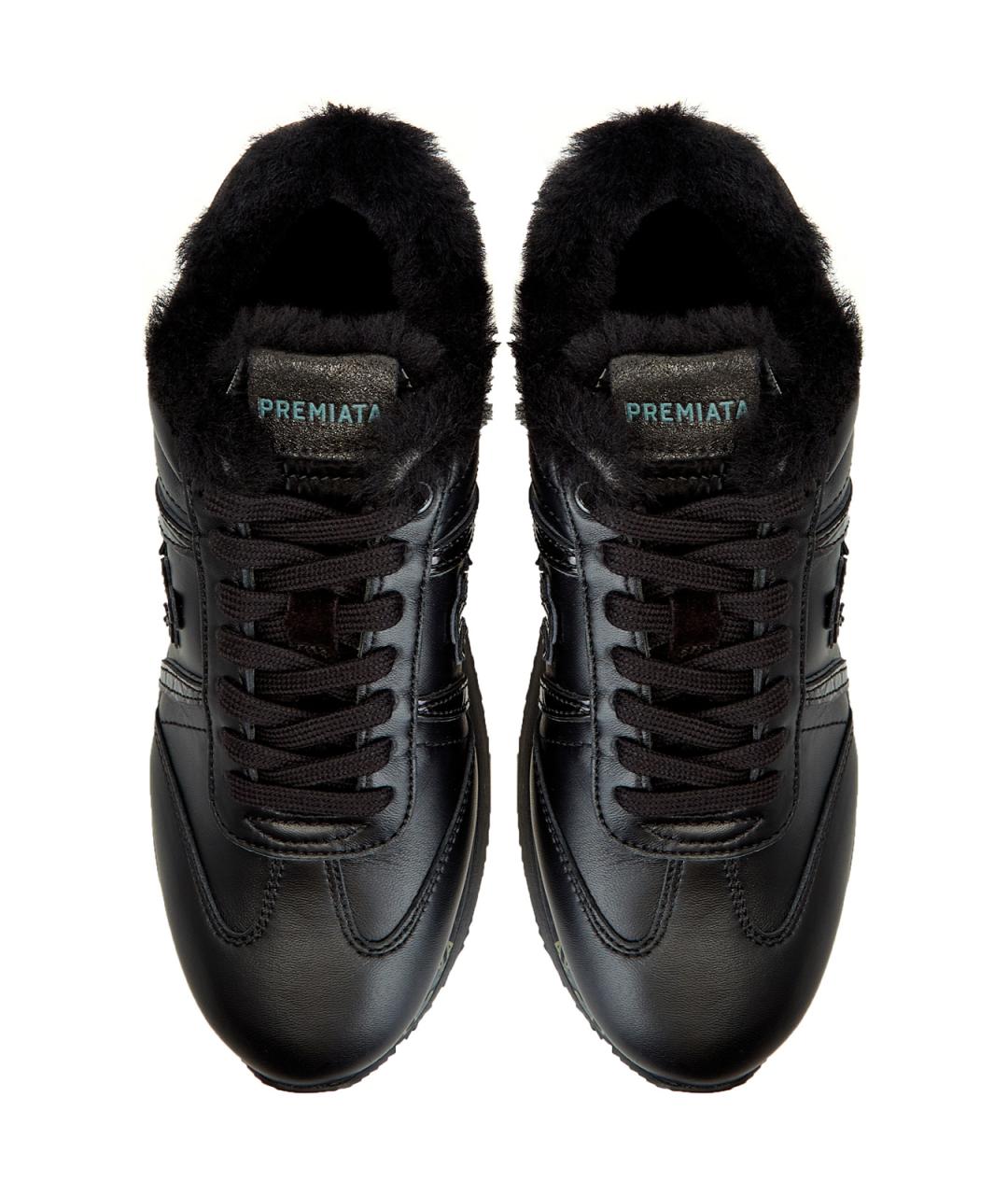 PREMIATA Черные кожаные кроссовки, фото 4