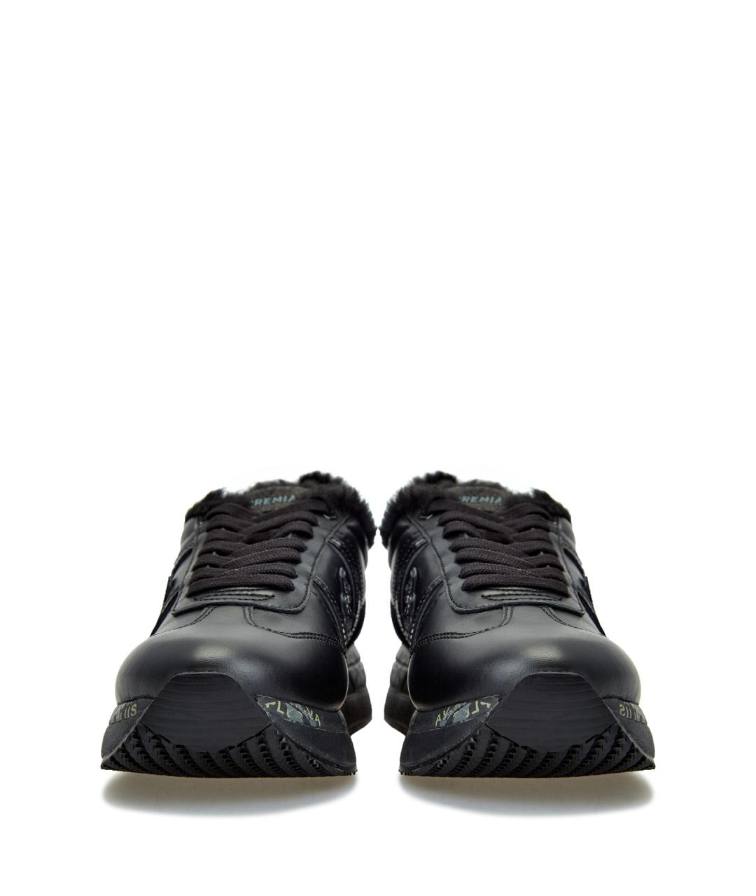 PREMIATA Черные кожаные кроссовки, фото 5