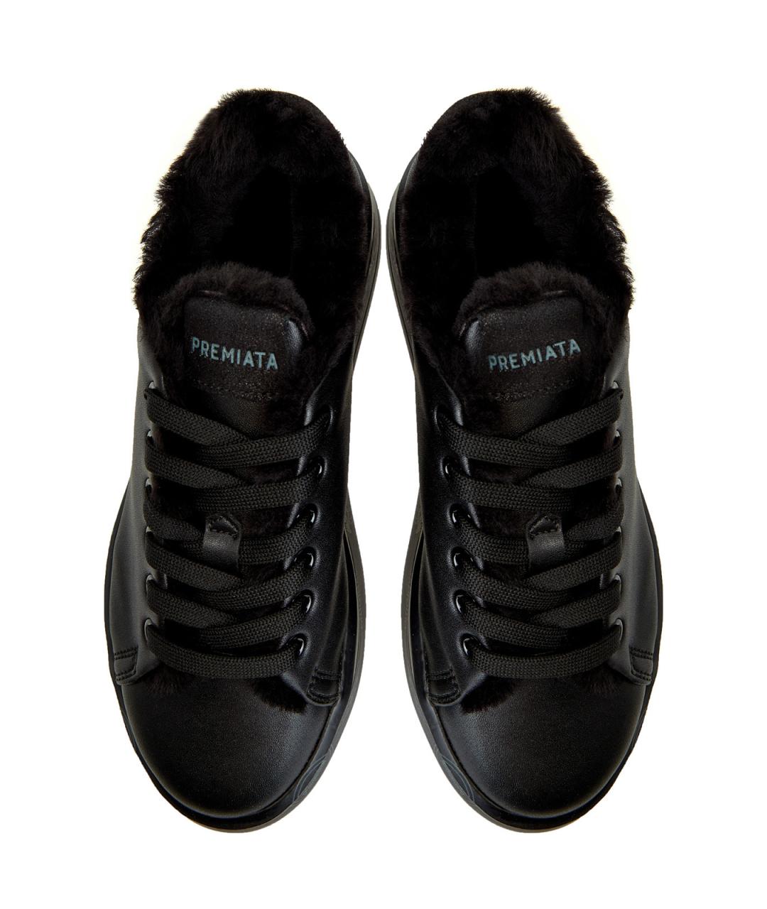 PREMIATA Черные кожаные кроссовки, фото 4