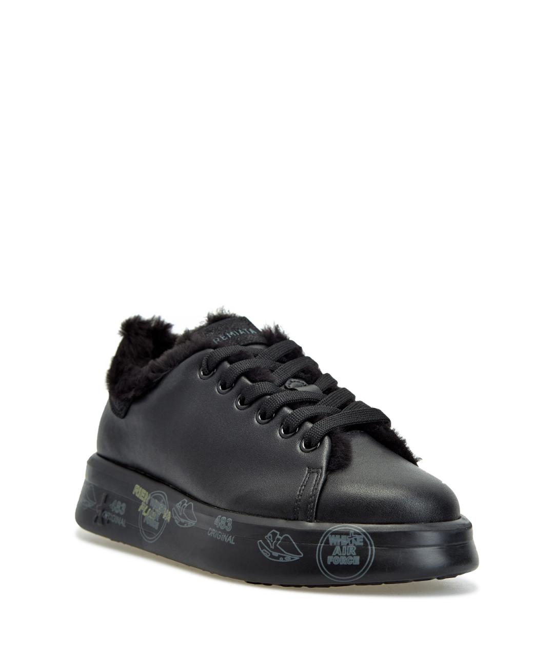 PREMIATA Черные кожаные кроссовки, фото 2