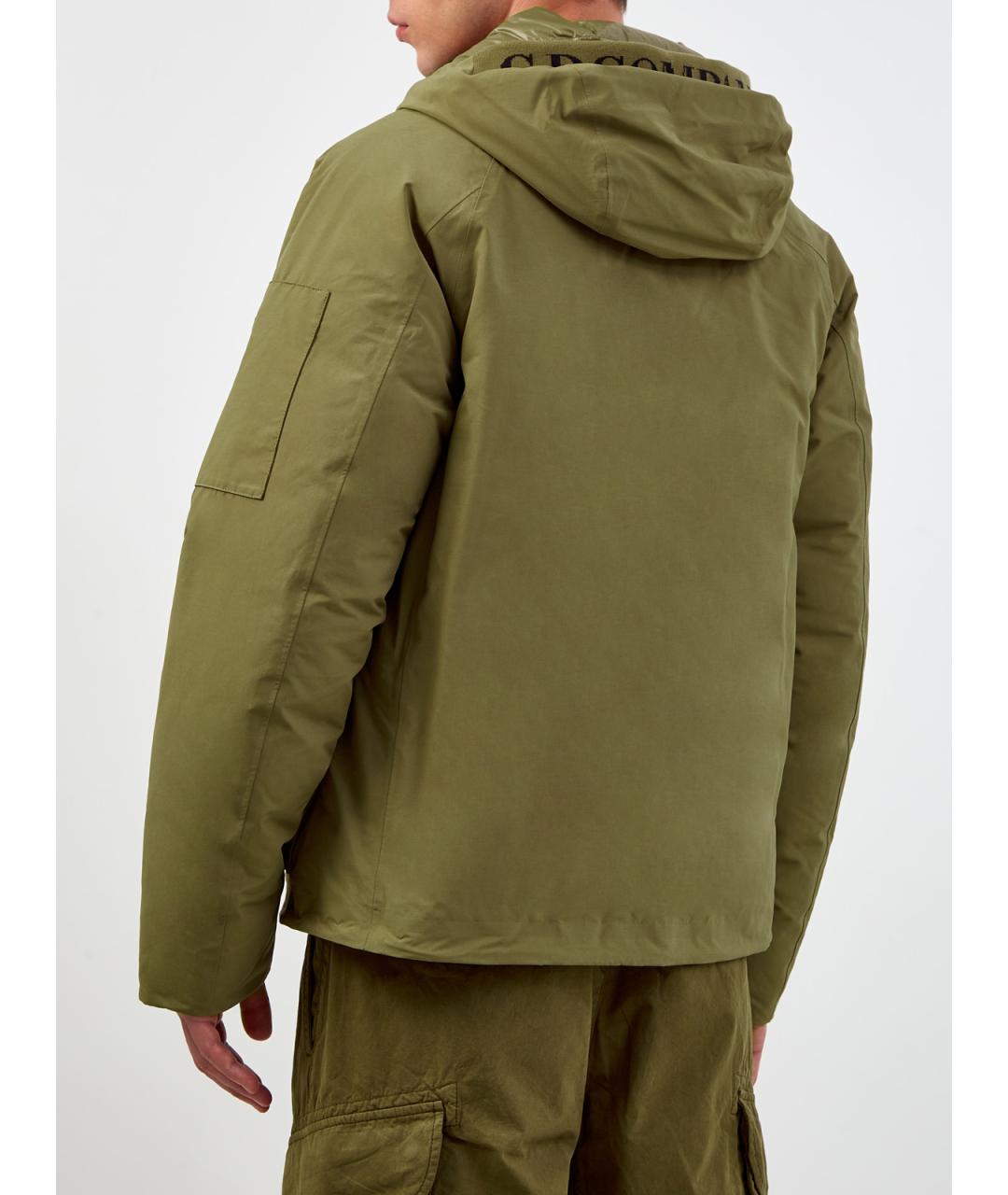 CP COMPANY Зеленый полиамидовый пуховик, фото 4