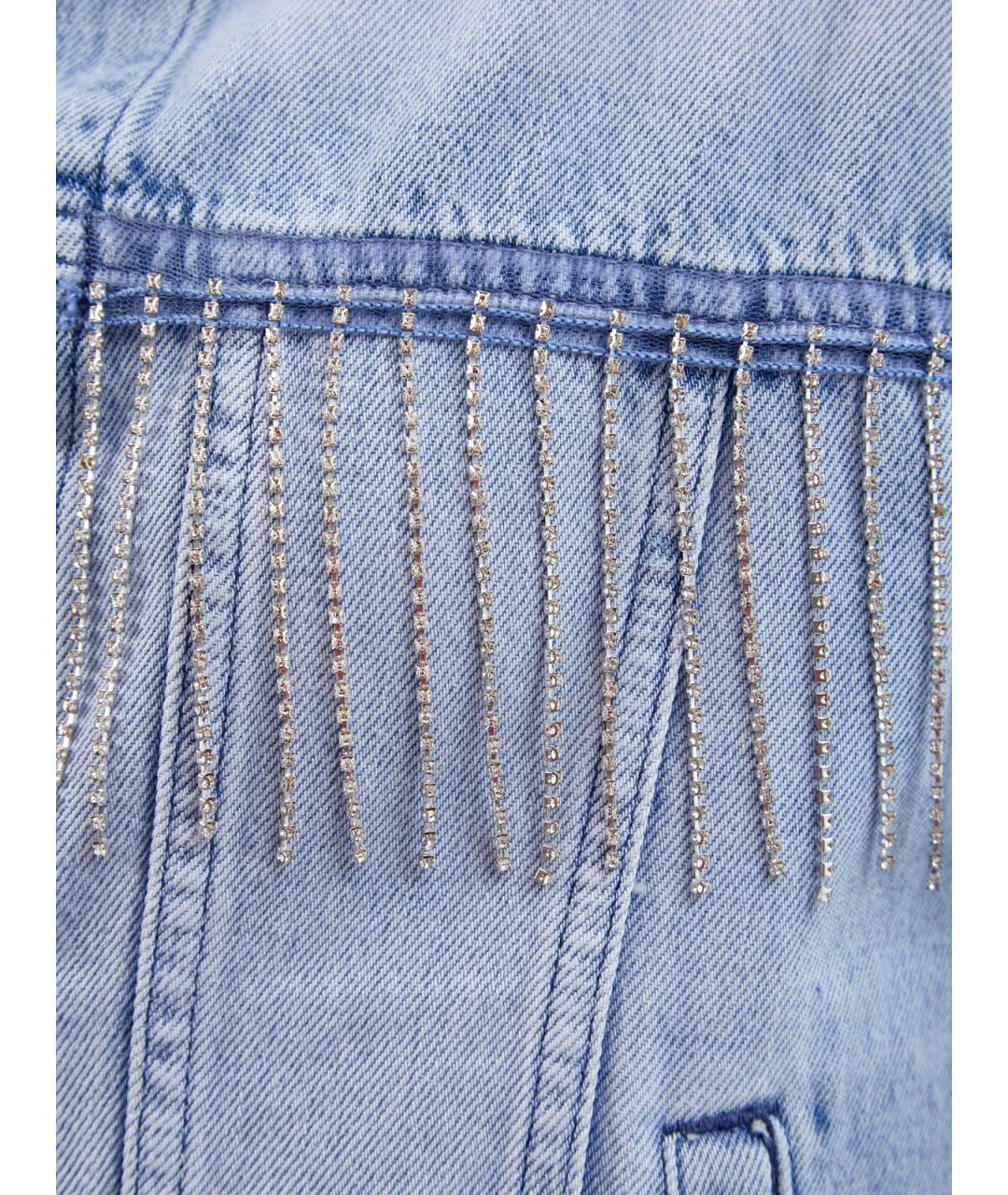 KARL LAGERFELD Голубая хлопковая куртка, фото 5