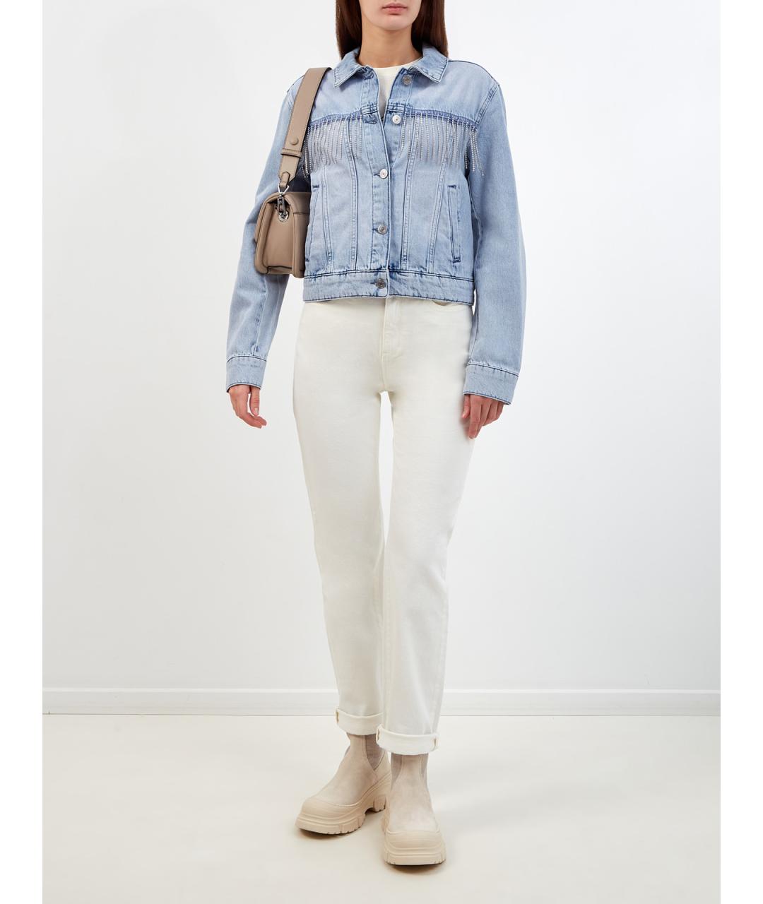 KARL LAGERFELD Голубая хлопковая куртка, фото 2