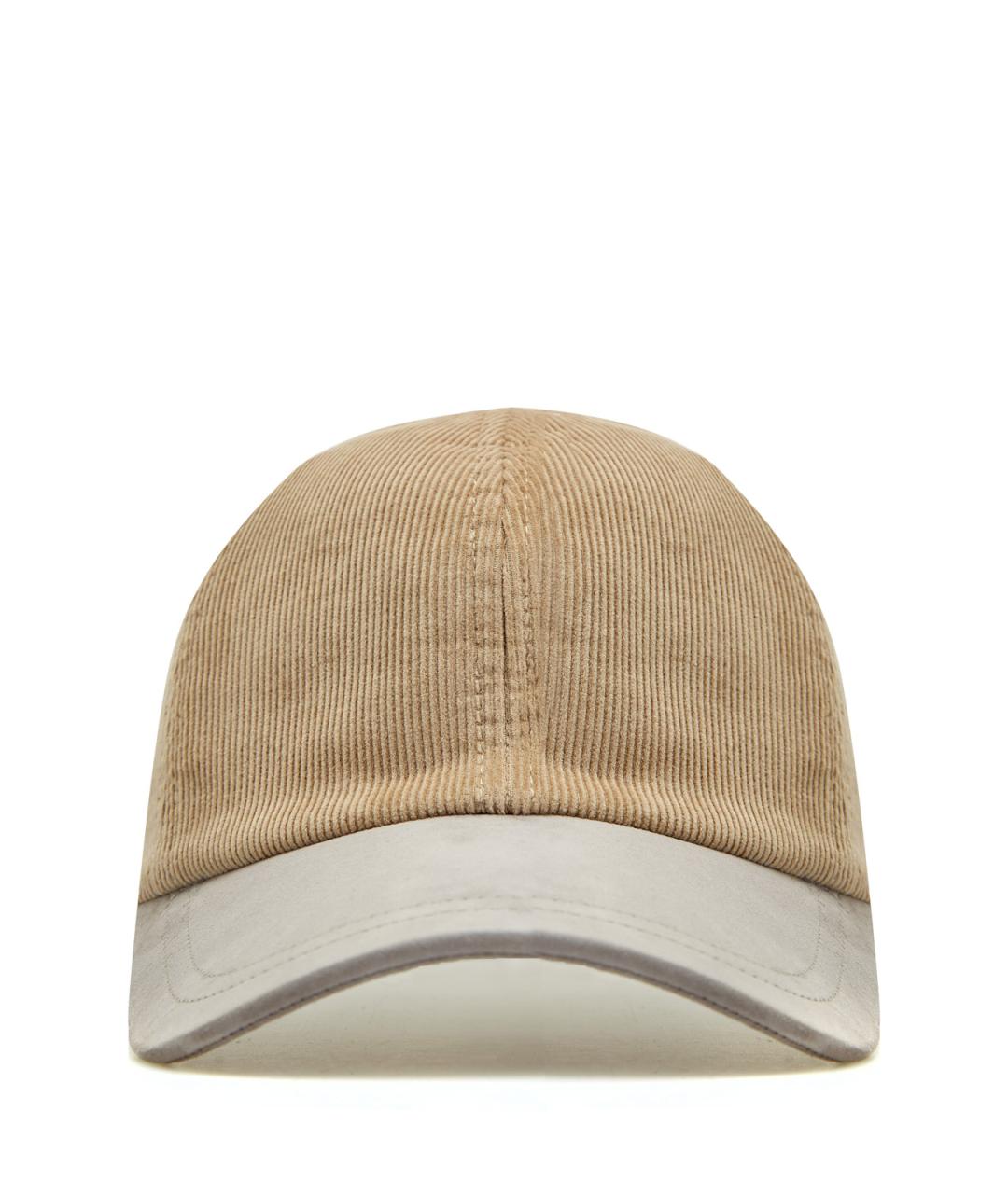 LORENA ANTONIAZZI Бежевая хлопковая кепка, фото 1