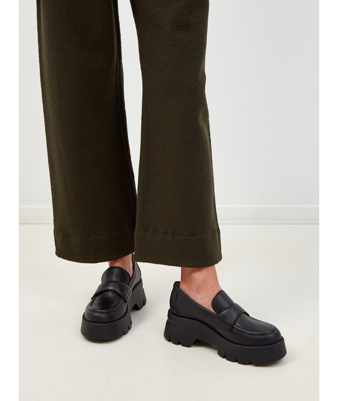 GIANVITO ROSSI Черные кожаные лоферы, фото 2