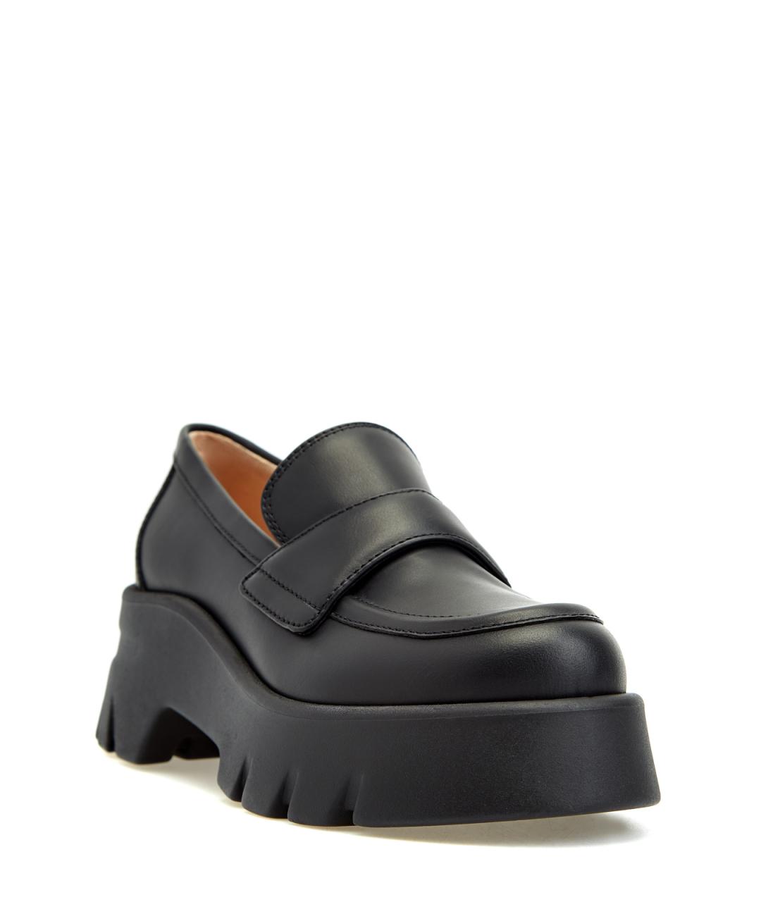 GIANVITO ROSSI Черные кожаные лоферы, фото 3