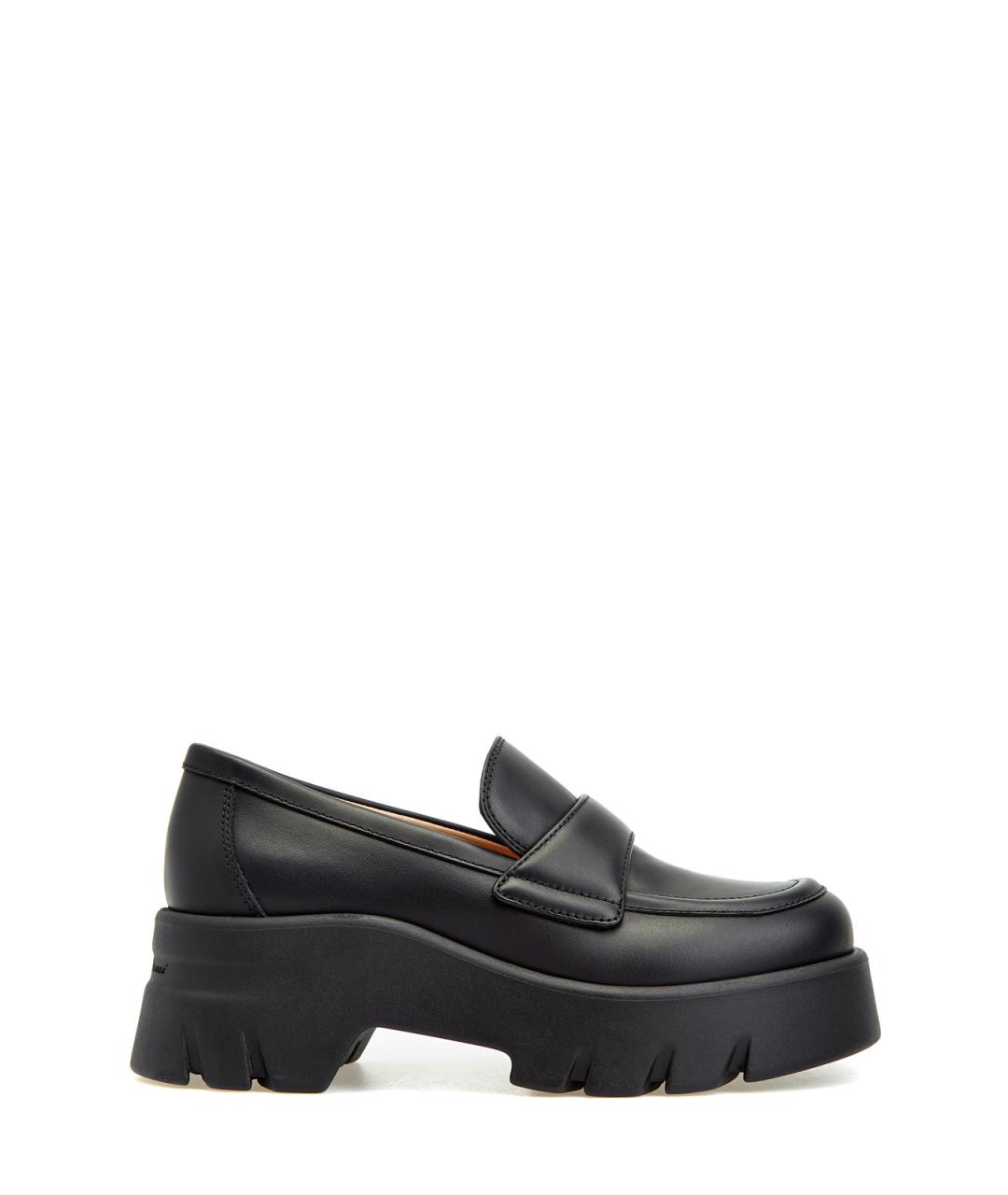 GIANVITO ROSSI Черные кожаные лоферы, фото 1