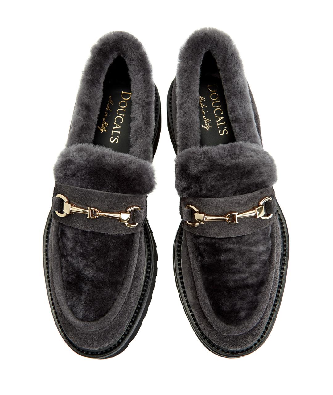 DOUCAL'S Серые замшевые лоферы, фото 5
