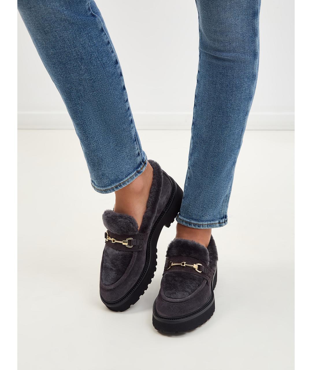 DOUCAL'S Серые замшевые лоферы, фото 2