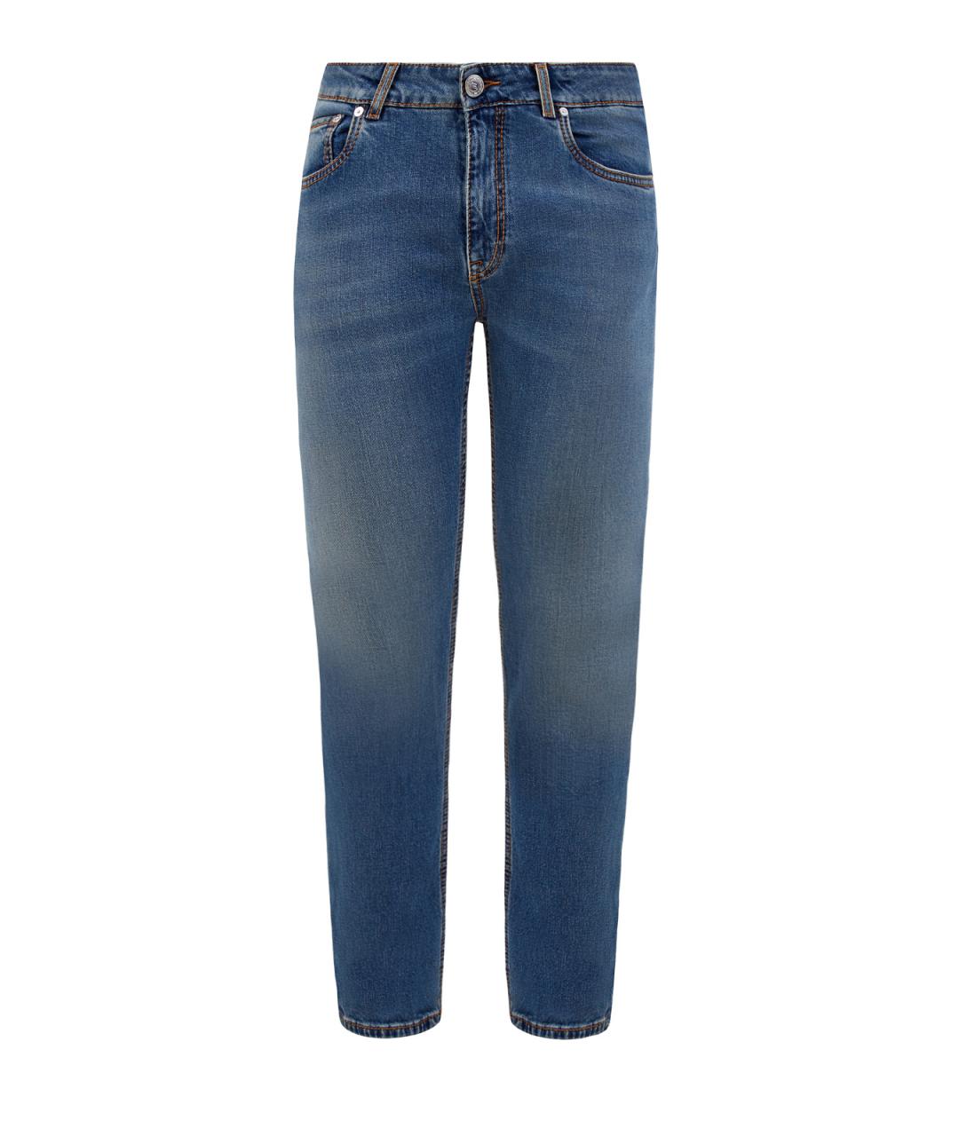 ETRO Синие хлопковые прямые джинсы, фото 1