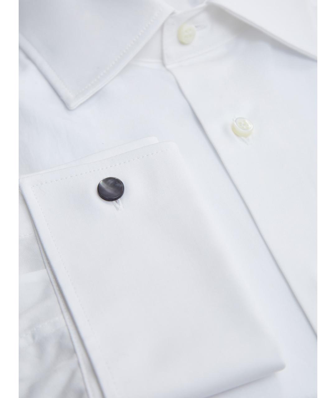 BRUNELLO CUCINELLI Белая хлопковая классическая рубашка, фото 2