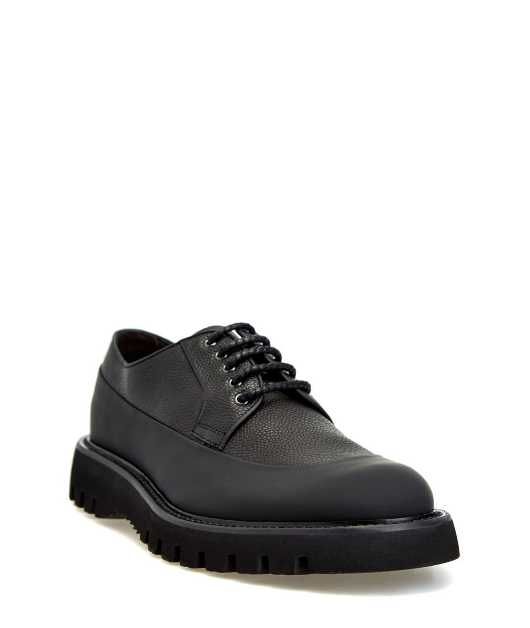 BARRETT Черные кожаные низкие ботинки, фото 3