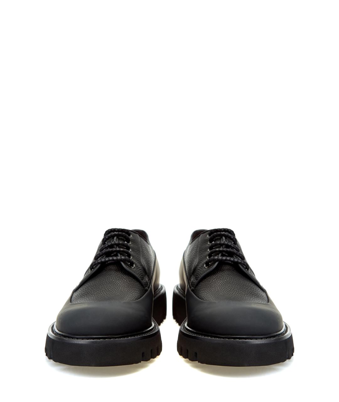 BARRETT Черные кожаные низкие ботинки, фото 6