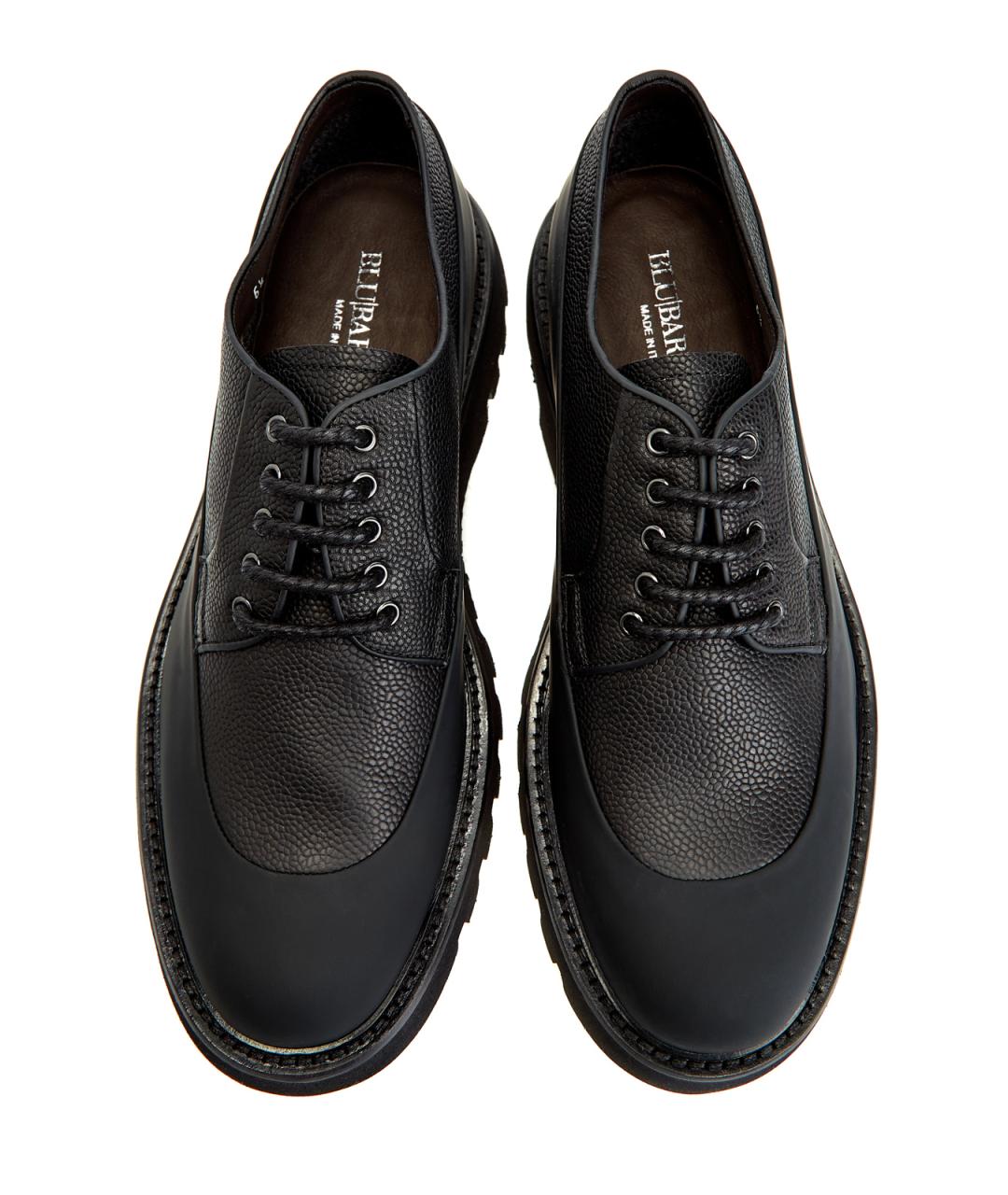 BARRETT Черные кожаные низкие ботинки, фото 5