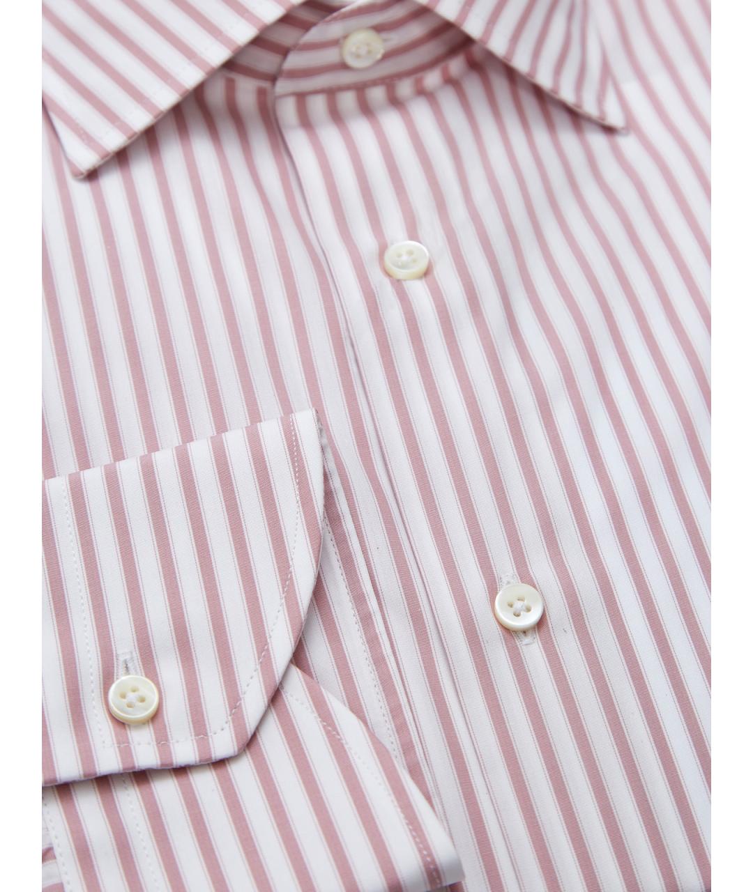 CANALI Розовая хлопковая кэжуал рубашка, фото 2