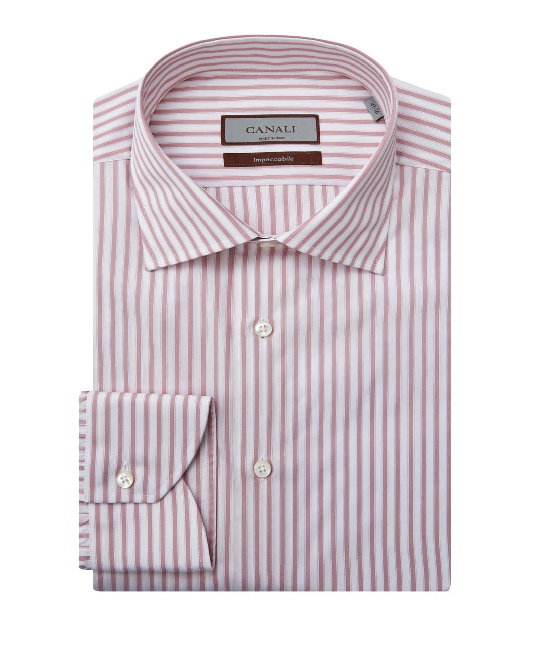 CANALI Розовая хлопковая кэжуал рубашка, фото 1