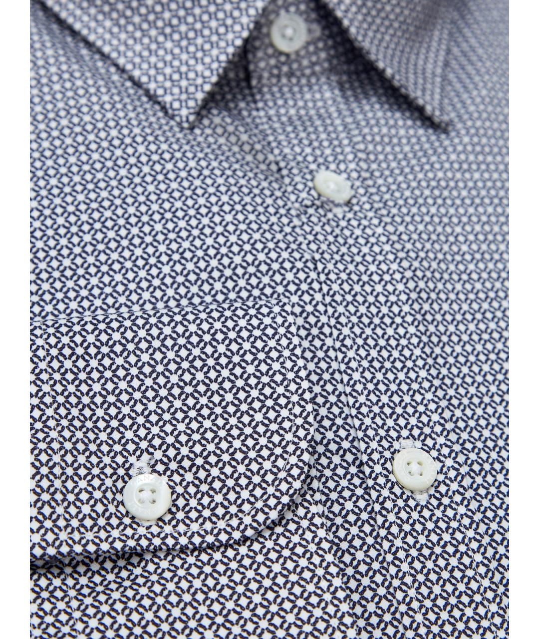 CANALI Серая хлопковая кэжуал рубашка, фото 2