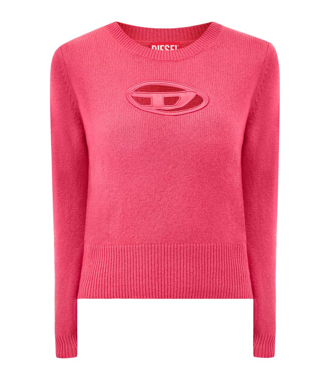 DIESEL Розовый шерстяной джемпер / свитер, фото 1