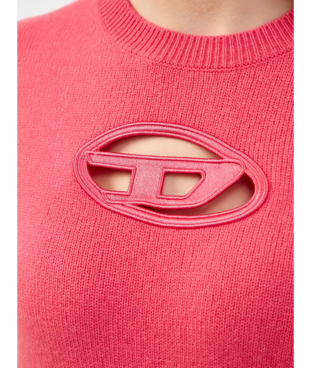 DIESEL Розовый шерстяной джемпер / свитер, фото 5