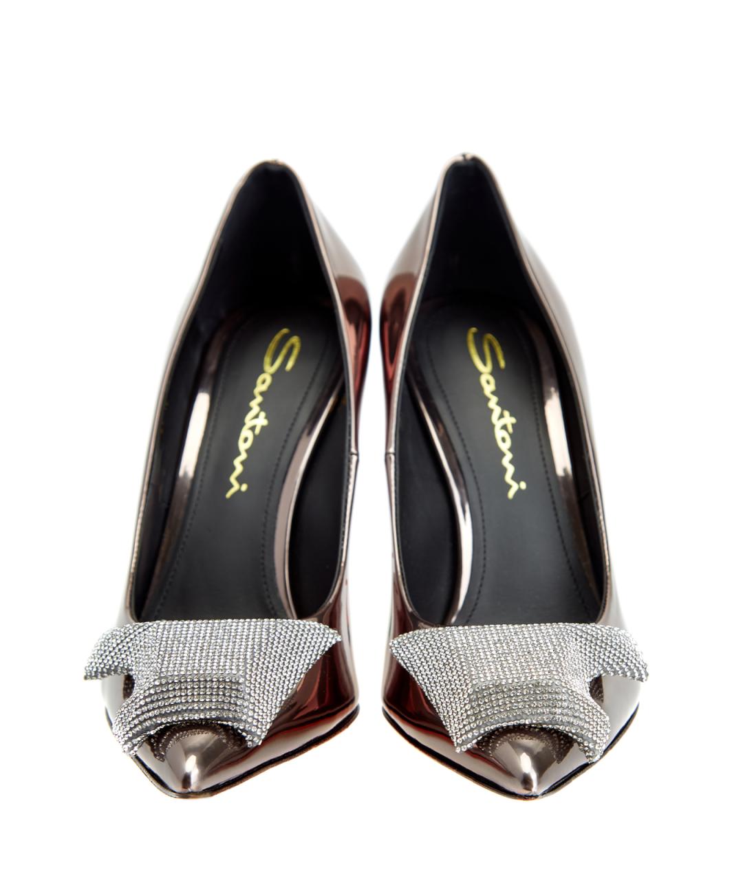 SANTONI Серебряные туфли, фото 5