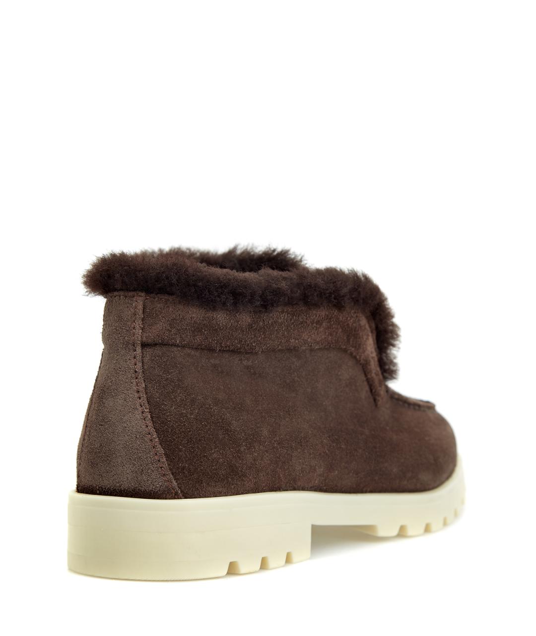 SANTONI Коричневые замшевые лоферы, фото 4